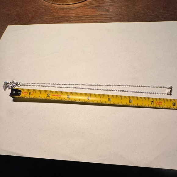 Vintage 80’s Pisces Zodiac Sterling Pendant & Chain Turquoise Coloured Bead - Picture 6 of 8